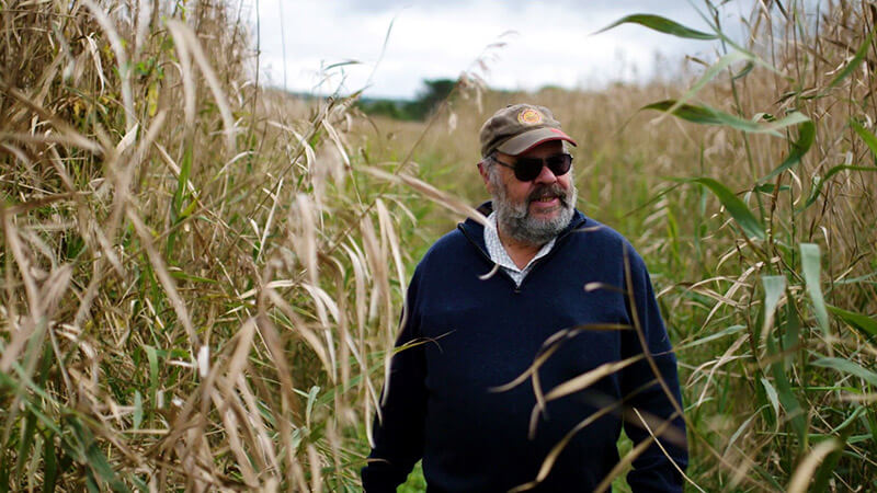 Aboriginal leader Denis Rose at the Tyrendarra Lava flow