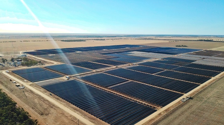 Large-scale solar farm